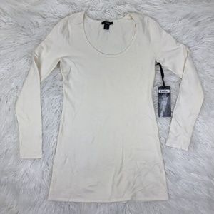 Delano Women's Size 3 Beige Long Sleeve Blouse